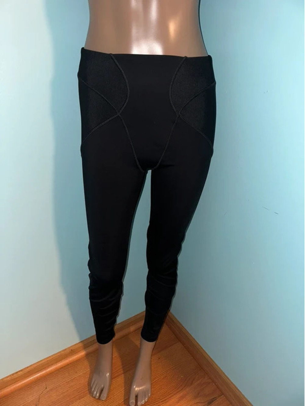 Savage X Fenty "Curve Alert" High-Waist Rib Leggings M